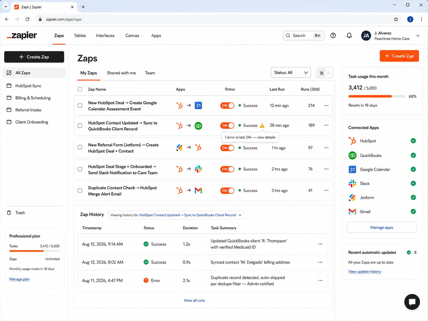 HubSpot Pipeline & Zapier Setup