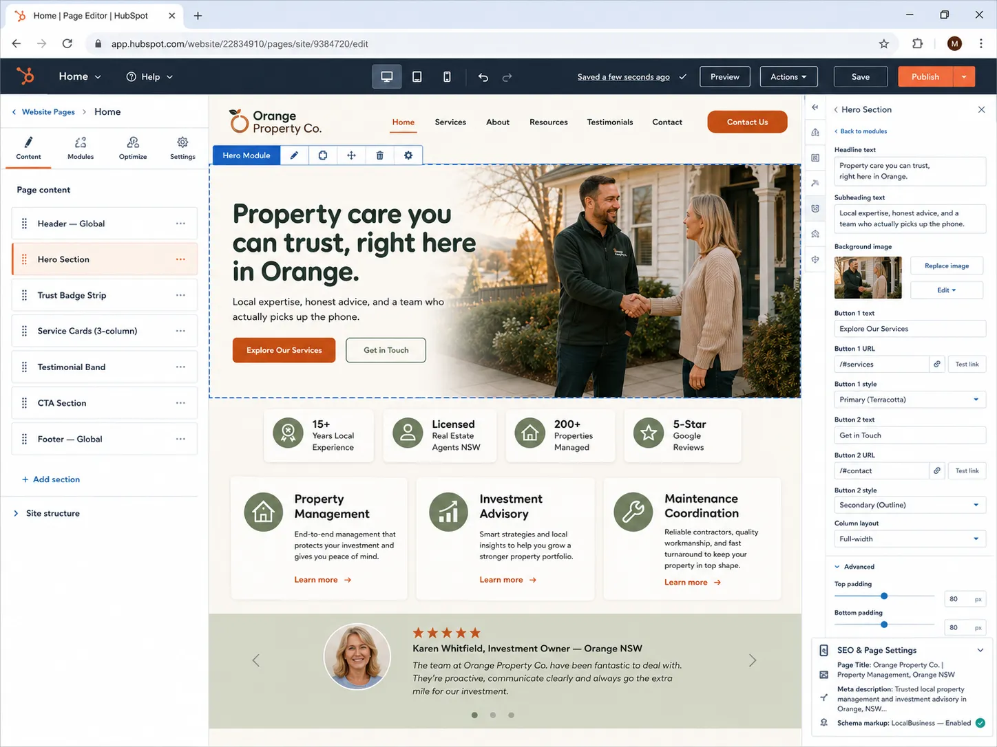 HubSpot CMS Website Build